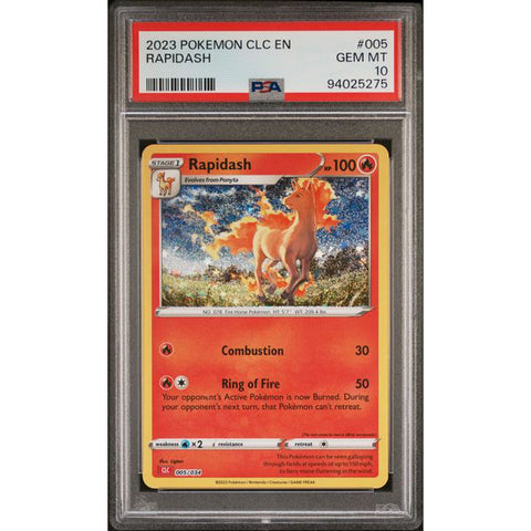 2023 POKEMON CLASSIC COLLECTION RAPIDASH 005/034 PSA 10