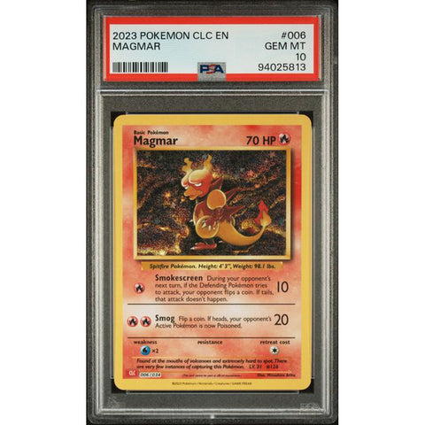 2023 POKEMON CLASSIC COLLECTION MAGMAR 006/034 PSA 10