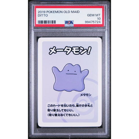 2020 POKEMON JPN OLD MAID DITTO PSA 10