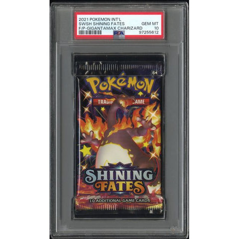 2021 POKEMON INT'L SWSH SHINING FATES F/P-GIGANTAMAX CHARIZARD PSA 10