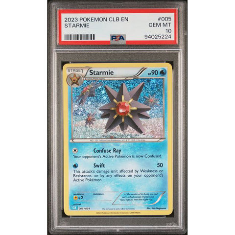 2023 POKEMON CLASSIC COLLECTION STARMIE 005/034 PSA 10