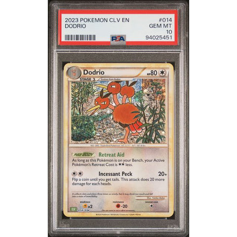 2023 POKEMON CLASSIC COLLECTION DODRIO 014/034 PSA 10