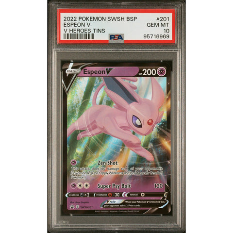 2022 POKEMON SWORD & SHIELD PROMO ESPEON SWSH201 PSA 10