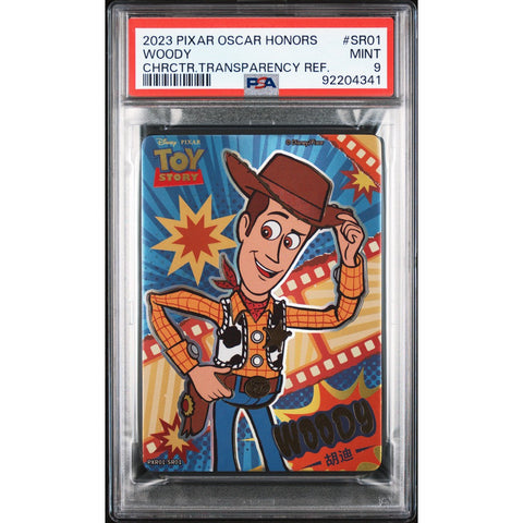 2023 PIXAR OSCAR HONORS WOODY CHARACTER HOLO PSA 9