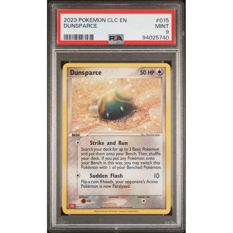 2023 POKEMON CLASSIC COLLECTION DUNSPARCE 015/034 PSA 9