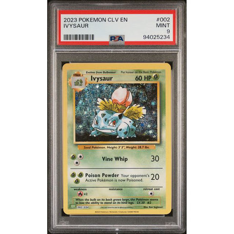 2023 POKEMON CLASSIC COLLECTION IVYSAUR 002/034 PSA 9