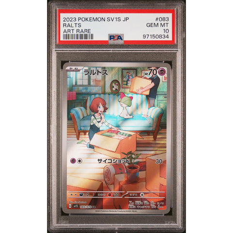 2023 POKEMON JPN SCARLET RALTS 083/078 PSA 10