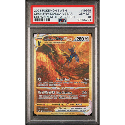 2023 POKMON CROWN ZENITH DIAGLA VSTAR GG68/GG70 PSA 10