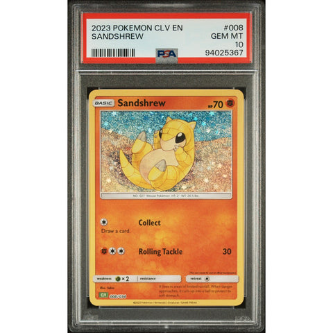 2023 POKEMON CLASSIC COLLECTION 008/034 SANDSHREW PSA 10