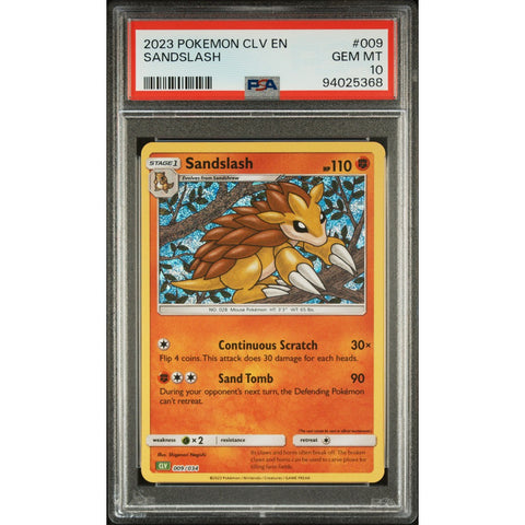 2023 POKEMON CLASSIC COLLECTION 009/034 SANDSLASH PSA 10