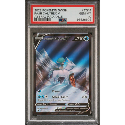 2022 POKEMON ASTRAL RADIANCE ICE RIDER CALYREX TG13/TG30 PSA 10