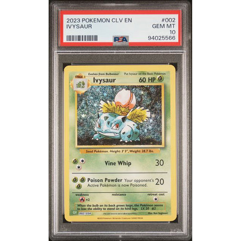 2023 POKEMON CLASSIC COLLECTION IVYSAUR 002/034 PSA 10