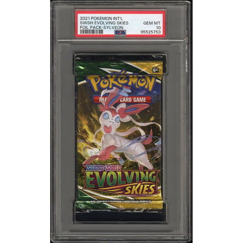 2021 POKEMON EVOLVING SKIES FOIL PACK SYLVEON PSA 10