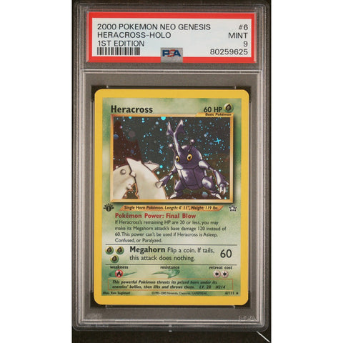 2000 POKEMON 1ST EDITION NEO GENESIS HERACROSS HOLO