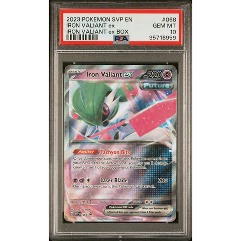 2023 POKEMON SCARLET VIOLET PROMO IRON VALIANT SVP068 PSA 10