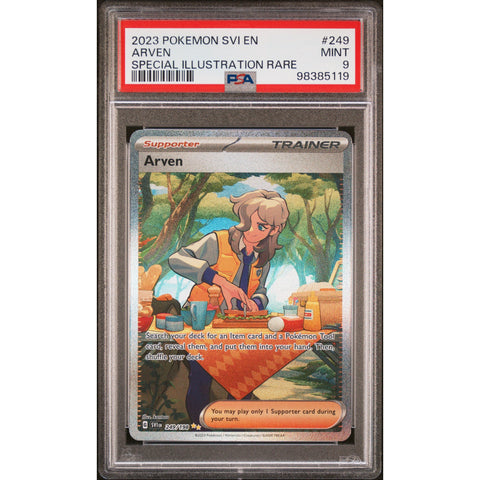 2023 POKEMON SCARLET VIOLET ARVEN 249/198 PSA 9