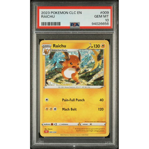 2023 POKEMON CLASSIC COLLECTION RAICHU 009/034 PSA 10