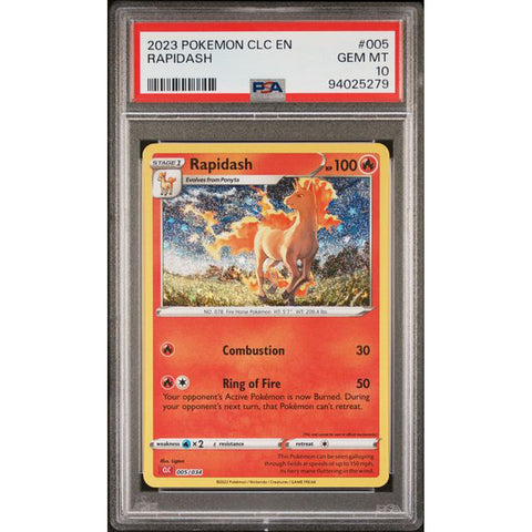 2023 POKEMON CLASSIC COLLECTION RAPIDASH 005/034 PSA 10