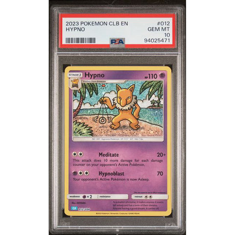 2023 POKEMON CLASSIC COLLECTION HYPNO 012/034 PSA 10