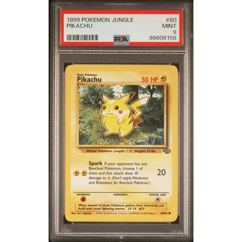 1999 POKEMON JUNGLE PIKACHU 60/64 PSA 9