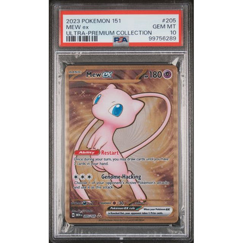 2018 POKEMON 151 ULTRA-PREMIUM COLLECTION 205 MEW EX 205/165 PSA 10