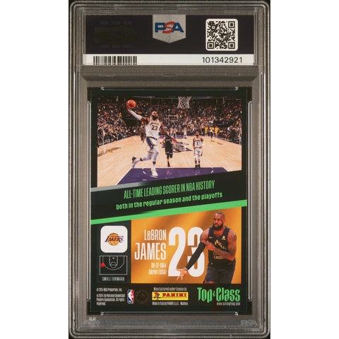 2024 NBA PANINI TOP CLASS LEBRON JAMES GREEN UNBEATABLE 269 PSA 9