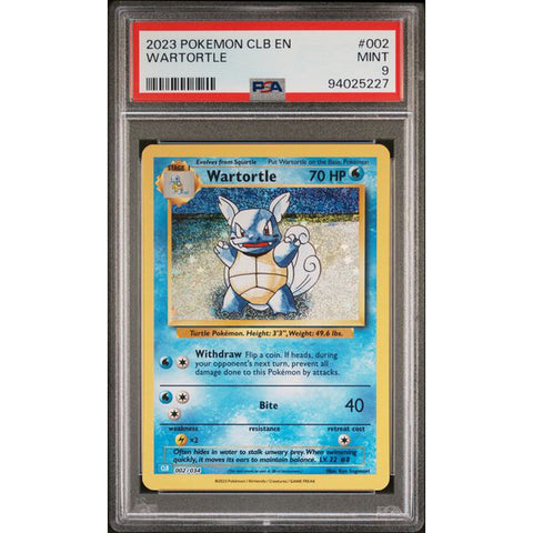 2023 POKEMON CLASSIC COLLECTION WARTORTLE 002/034 PSA 10