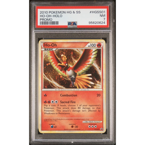 2010 POKEMON HEARTGOLD & SOULSILVER PROMO HO-OH HGSS01 PSA 7