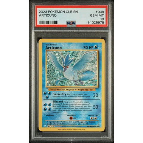 2023 POKEMON CLASSIC COLLECTION ARTICUNO 009/034 PSA 10