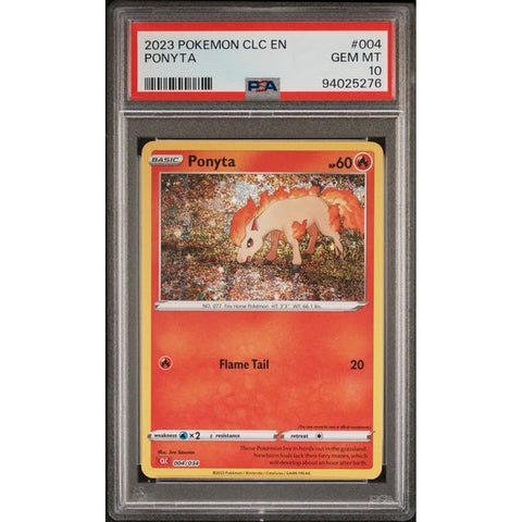 2023 POKEMON CLASSIC COLLECTION PONYTA 004/034 PSA 10