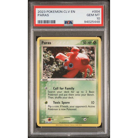 2023 POKEMON CLASSIC COLLECTION PARAS 004/034 PSA 10