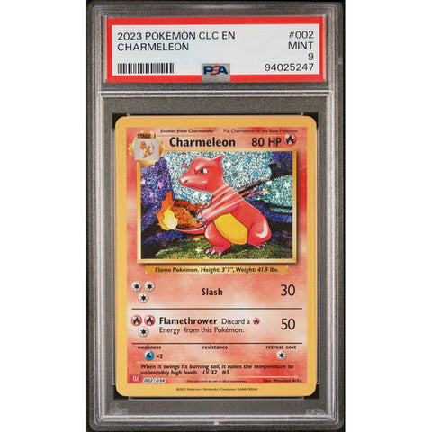 2023 POKEMON CLASSIC COLLECTION CHARMELEON 002/034 PSA 10