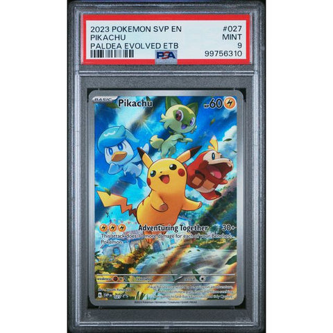 2025 POKEMON SCARLET VIOLET PROMO PIKACHU PALDEA EVOLVED SVP027 PSA 9