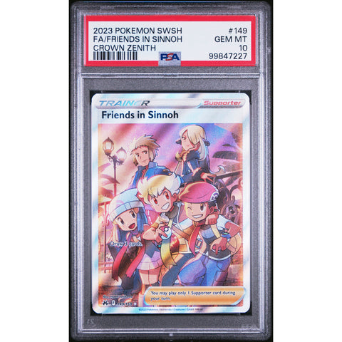 2023 POKEMON CROWN ZENITH FRIENDS IN SINNOH 149/159 PSA 10