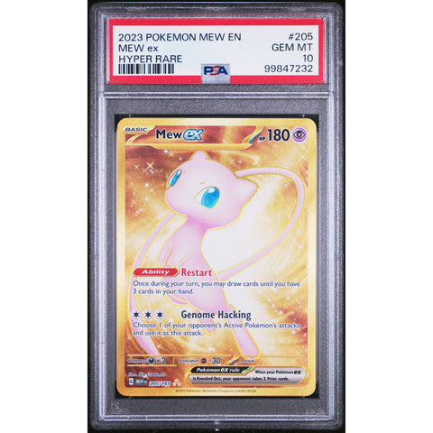 2023 POKEMON 151 MEW HYPER RARE 205/165 PSA 10