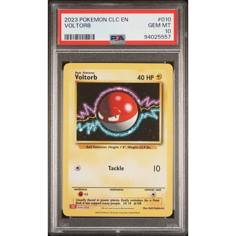 2023 POKEMON CLASSIC COLLECTION VOLTORB 010/034 PSA 10