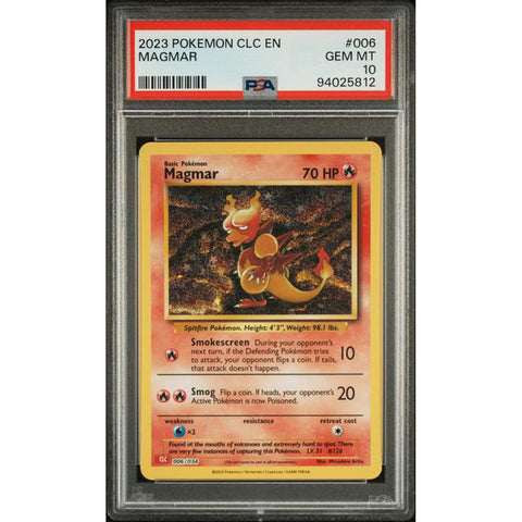 2023 POKEMON CLASSIC COLLECTION MAGMAR 006/034 PSA 10