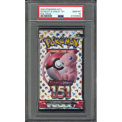 2023 POKEMON INT'L SCARLET & VIOLET 151 FOIL PACK PSA 10