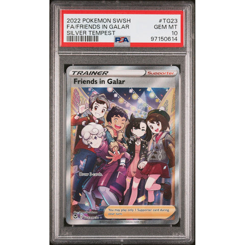 2022 POKEMON SILVER TEMPEST FRIENDS IN GALAR TG23/TG30 PSA 10