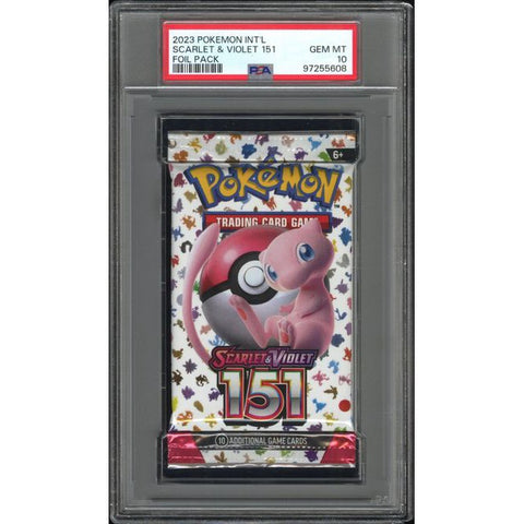 2023 POKEMON INT'L SCARLET & VIOLET 151 FOIL PACK PSA 10