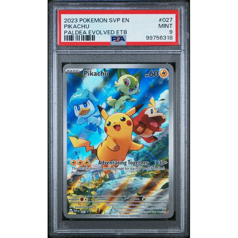 2025 POKEMON SCARLET VIOLET PROMO PIKACHU PALDEA EVOLVED SVP027 PSA 9