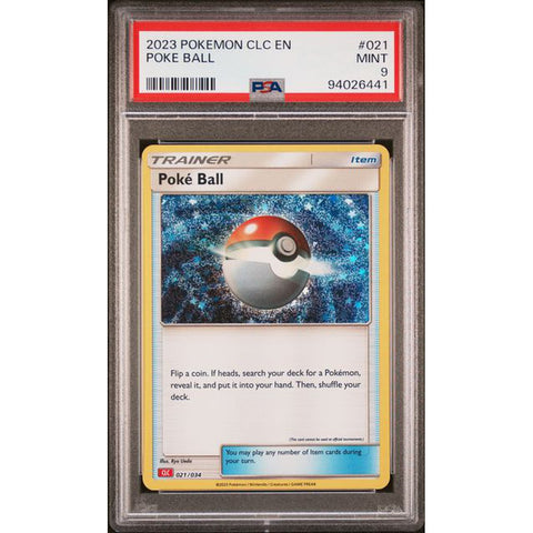 2023 POKEMON CLASSIC COLLECTION POKE BALL 021/034 PSA 9