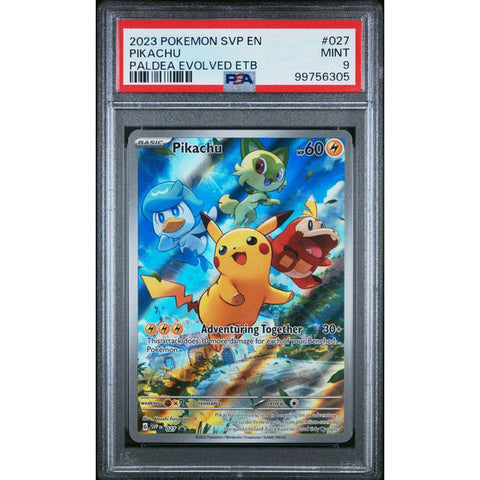 2024 POKEMON SCARLET VIOLET PROMO PIKACHU PALDEA EVOLVED SVP027 PSA 9