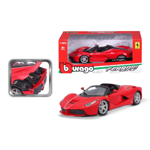 Bburago 1:24 Ferrari LaFerrari Aperta Open Roof Red