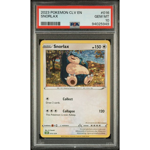 2023 POKEMON CLASSIC COLLECTION SNORLAX 016/034 PSA 10