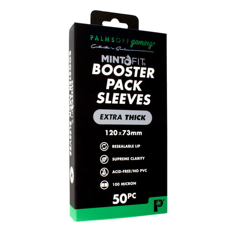 MintFit Booster Pack Sleeves - Extra Thick 50pc