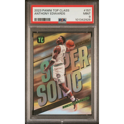 2024 NBA PANINI TOP CLASS ANTHONY EDWARDS SUPER SONIC 157 PSA 9