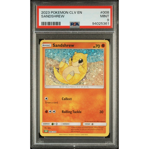 2023 POKEMON CLASSIC COLLECTION 008/034 SANDSHREW PSA 9