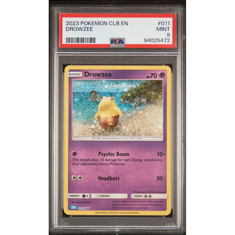 2023 POKEMON CLASSIC COLLECTION DROWZEE 011/034 PSA 9