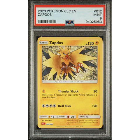 2023 POKEMON CLASSIC COLLECTION ZAPDOS 012/034 PSA 9